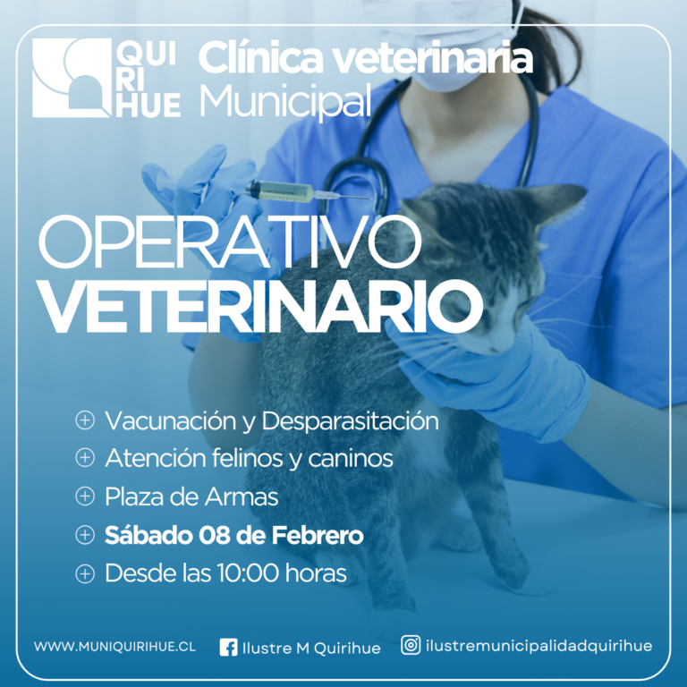 Operativo Gratuito de Vacunación y Desparasitación para Mascotas